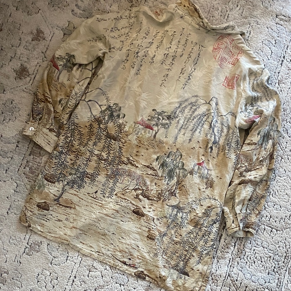 Chicos Silk Button Down Shirt - image 5